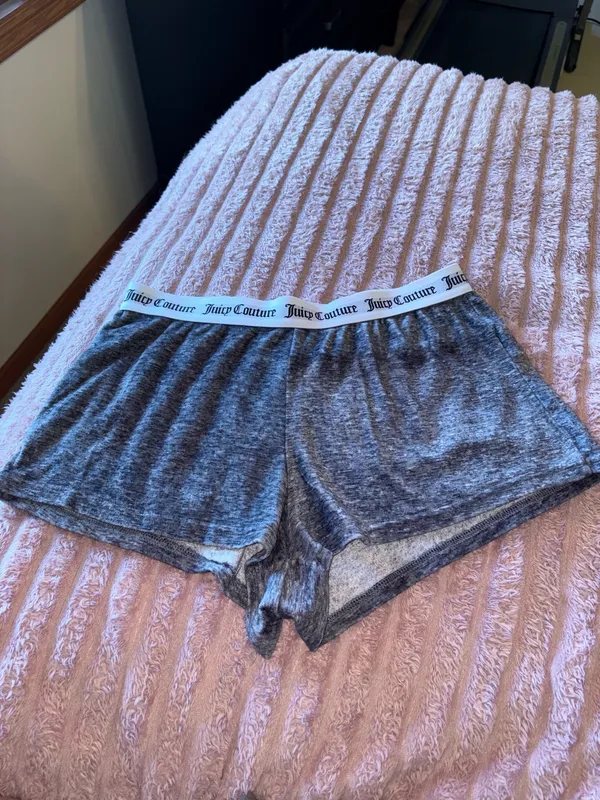 Juicy Couture Gray Logo Sleep Shorts - Image 3