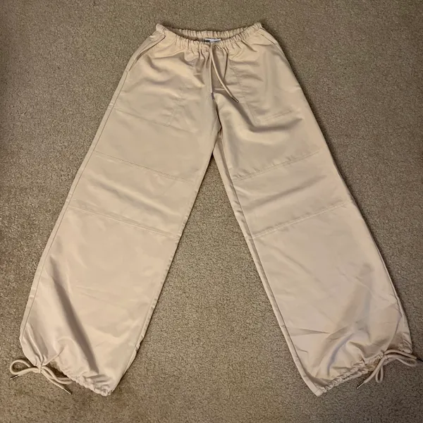 Tiger Mist Cream white ryan parachute pants - Image 4
