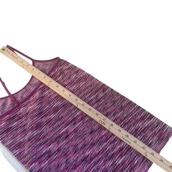Tart Pink Purple space Dye athletic Cami Tank Top Women's M Stretch Layering Workout - Image 10