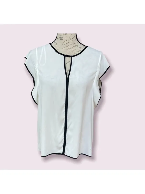 NWT Newport white blouse Sz M Tommy Hilfiger - Image 2