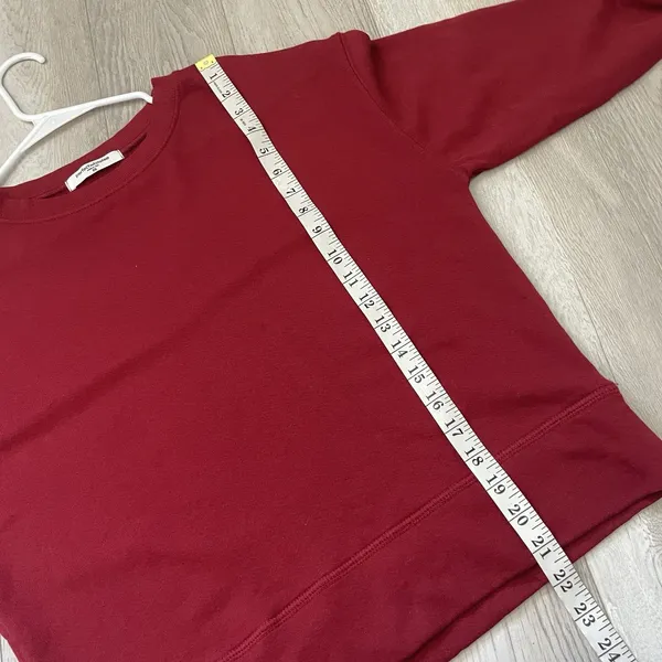 perfectwhitetee Crewneck Sweatshirt french terry cotton tyler womens Red xsmall - Image 8