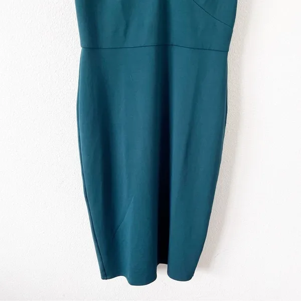 Dress the Population Jaleah Emerald Green Business Career V-Neck Sheath Dress - Image 5