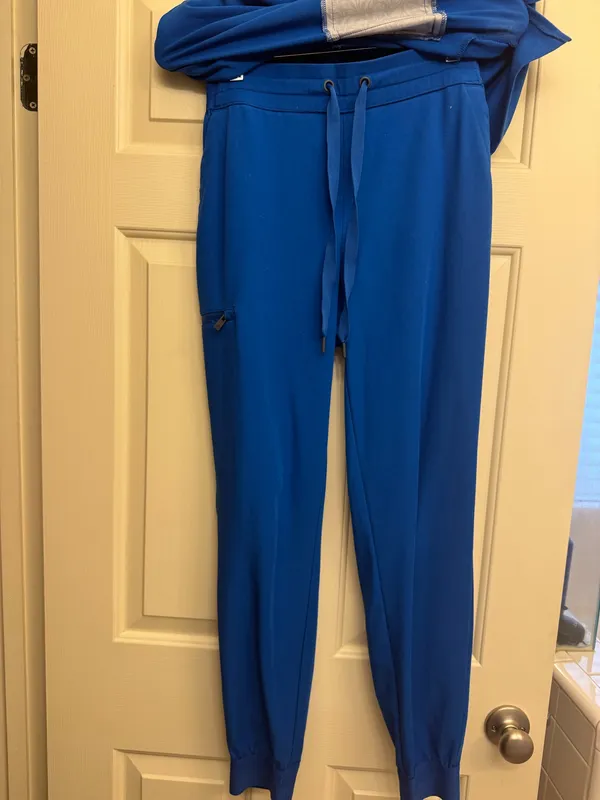 Healing Hands Quest Scrubs Set Royal Blue Small - Image 2