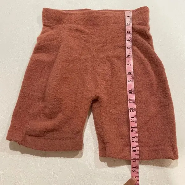 Gymshark Whitney Simmons Fuzzy Lounge Shorts Pink Size Medium - Image 8