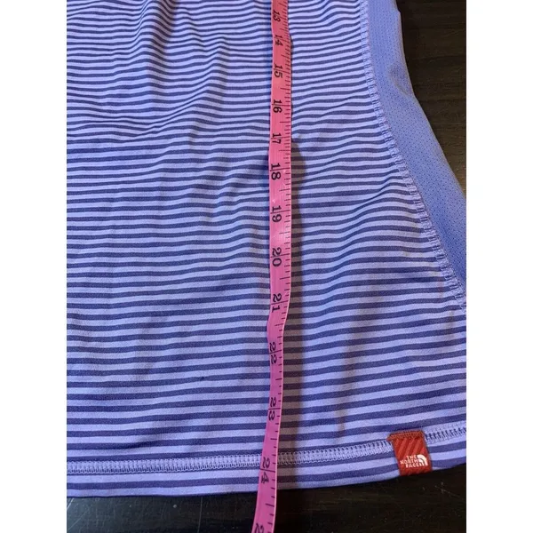The North Face T Shirt Womens Medium Purple Stripes Outdoorsy Hiking‎ READ - Image 14