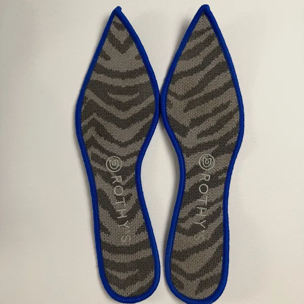 Rothy’s The Point Women’s Gray Zebra Print Knit Pointed Toe Slip-On Flats Size 9 - Image 8