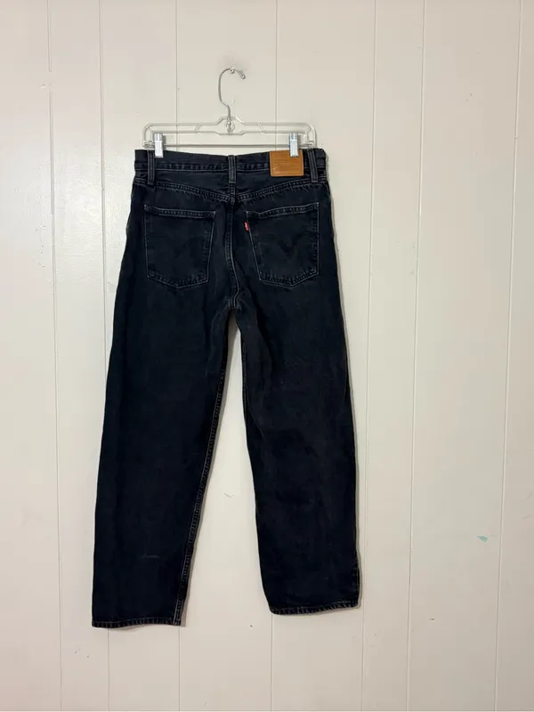 Levi’s Dad Jeans Women’s 29 Black High Rise Straight Leg 100% Cotton - Image 7