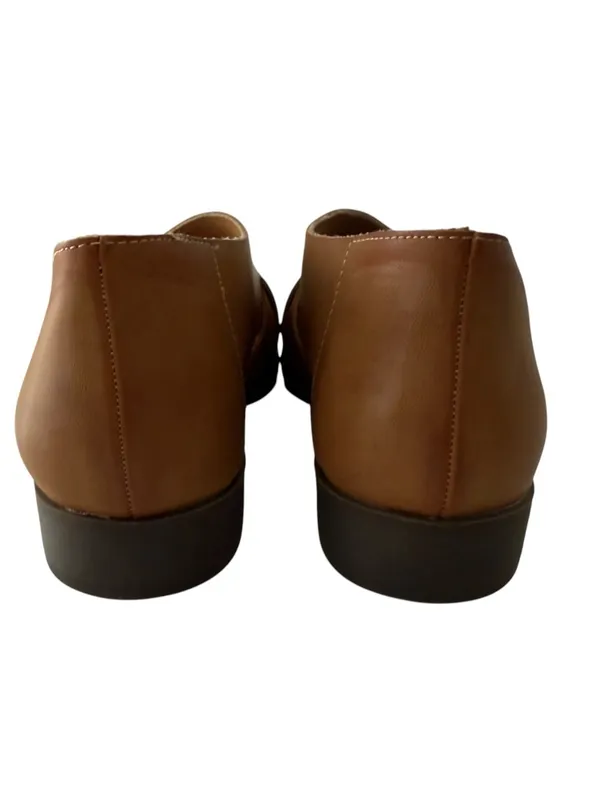 New FRYE AND CO. Tulia Cognac Vegan Leather Criss Cross Open Instep Sandals 6.5 - Image 7