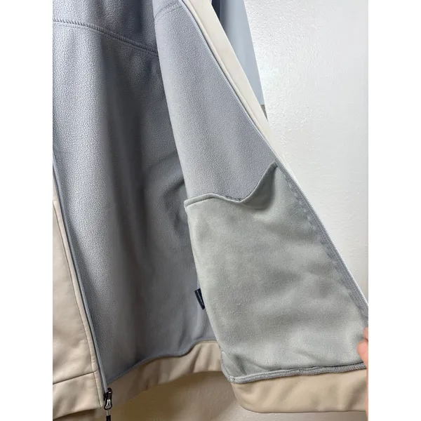 New Balance Womens Size Medium Colorblock‎ Hooded Zip Up Jacket Light Blue Grey - Image 12