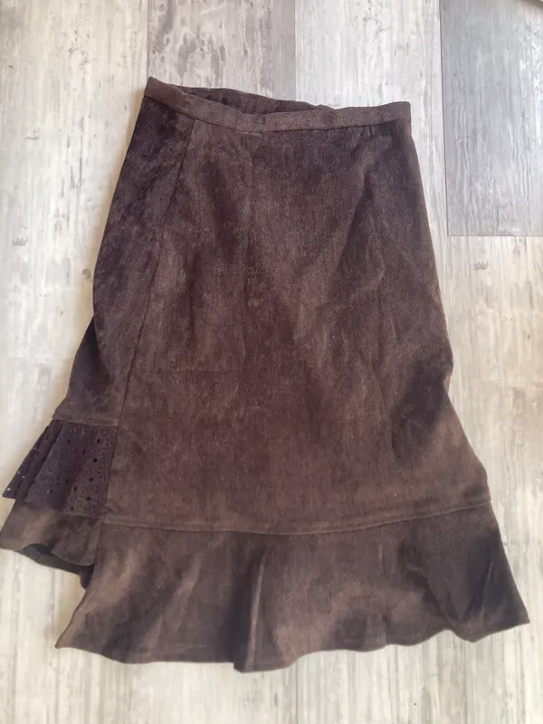 Cyber Y2K Midi Skirt Brown - Image 2