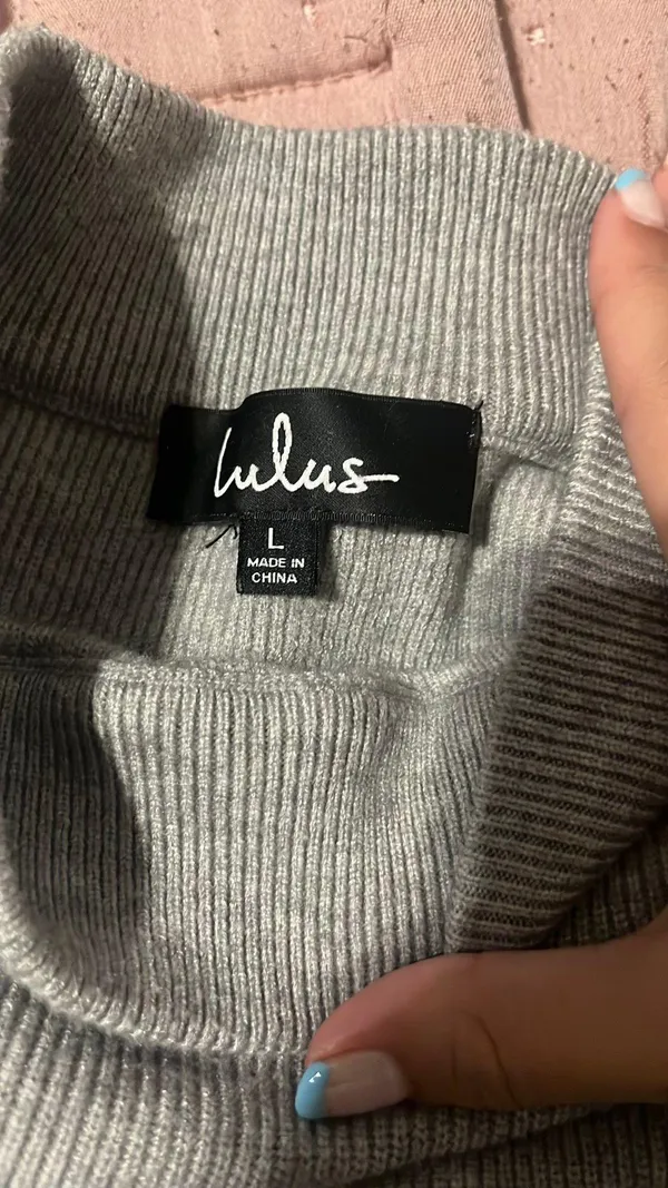 Lulus Gray Sweater - Image 2