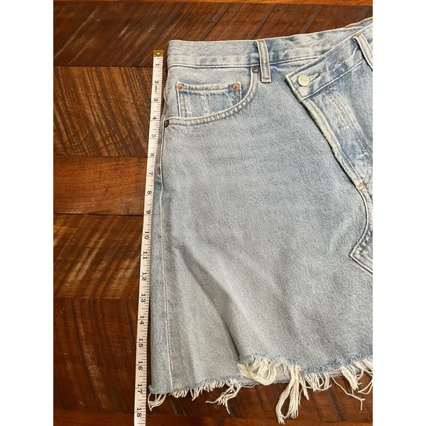 AGOLDE Criss Cross Denim Skirt - Image 5