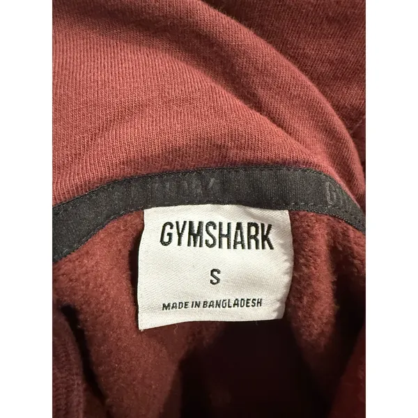 Gymshark Maroon Long Sleeve Hoodie Sweatshirt Womens Size S‎ - Image 5