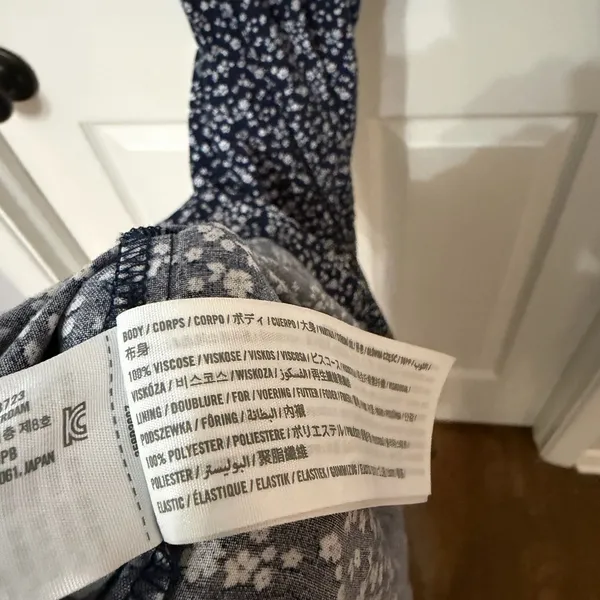 HOLLISTER‎ channeled bodice midi dress floral print XS - Image 9