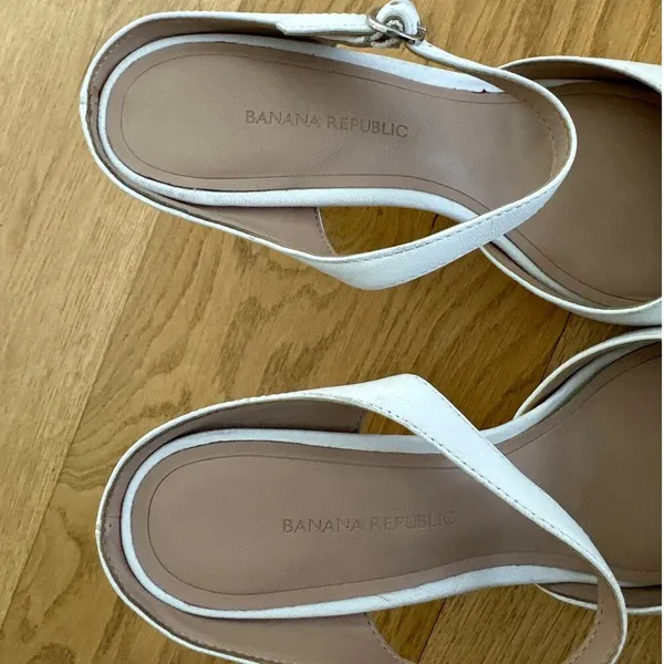 Banana Republic - High Heel Mule Pumps in White - Image 6