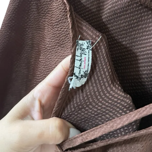 FREE PEOPLE Intimately As I Should Brown Slip Dress - Image 7