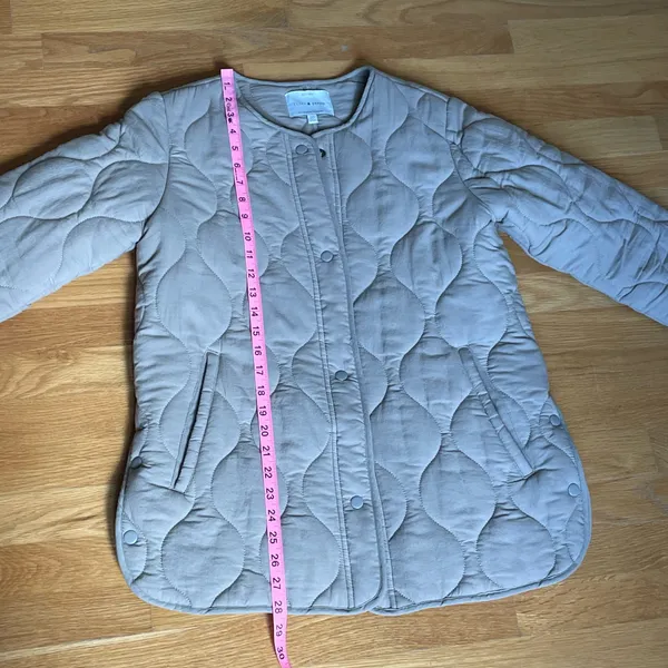 Lucky Brand quilted beige jacket size S - Image 7