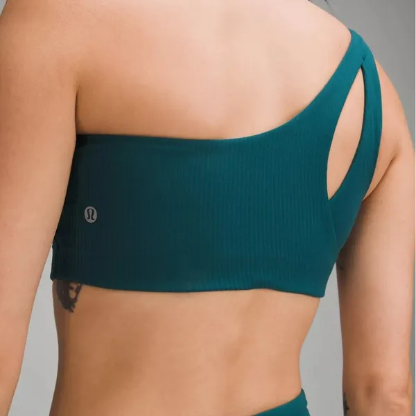 Lululemon Ribbed Nulu Asymmetrical Yoga Bra Light Support - Image 4