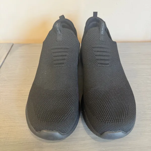 Skechers Ultra Flex First Womens 9.5 Shoes Black Slip On Sneakers Comfort‎ - Image 2