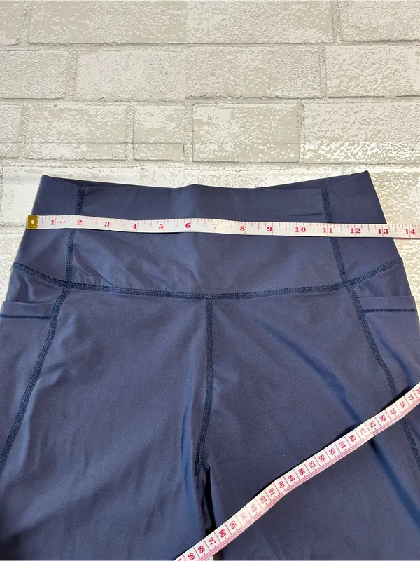 Halara High-Waist Navy Performance Bike Shorts - Image 4