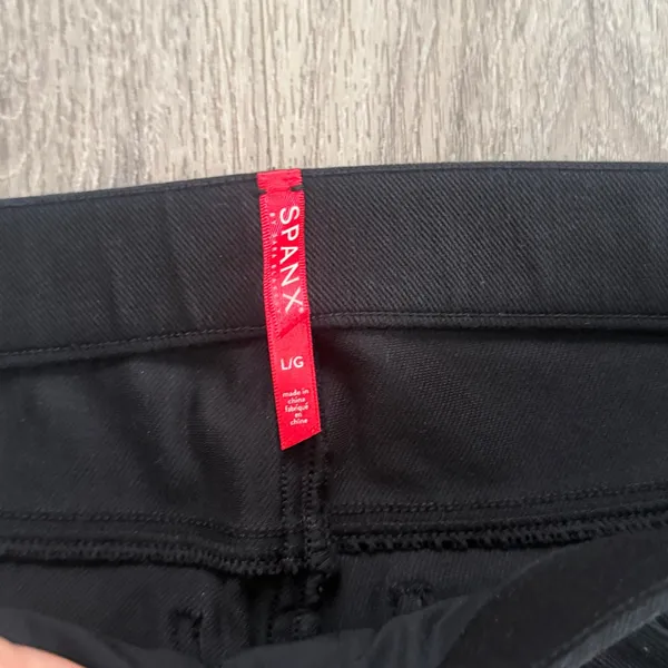SPANX Black High-Waist Leggings Size Large Women’s Pullon Pants - Image 3