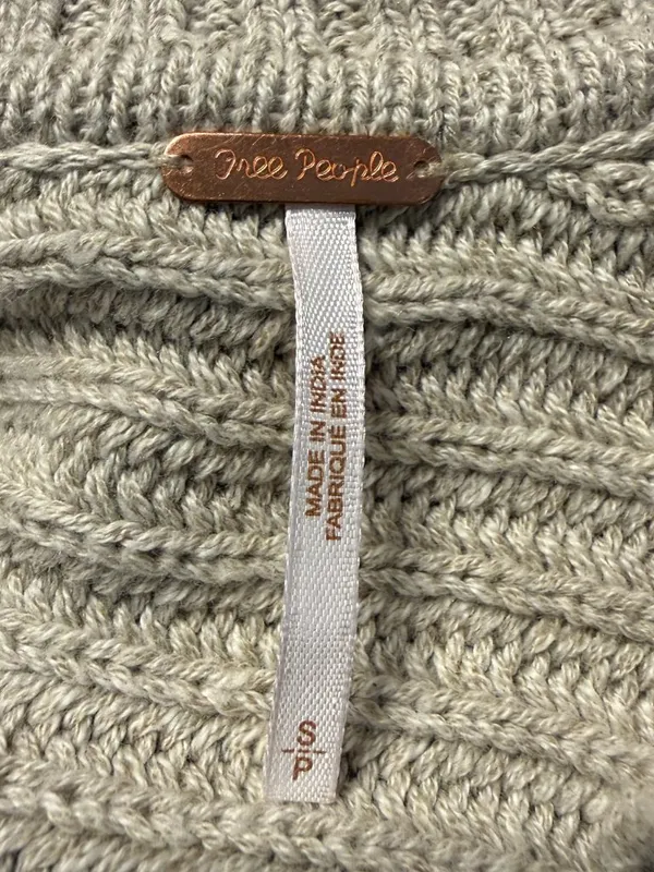 Free People Marlie Pullover Sweater Women's Small Pebble Collared Bohemian NWOT - Image 14