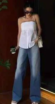 ZARA NWT  STRETCH POPLIN TOP WHITE. SIZE Medium - Image 5