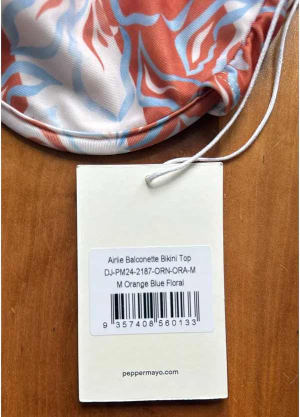 Peppermayo Orange Blue Floral Bikini - Image 5