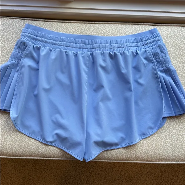 NWOT JoyLab Sky Blue Activewear Athletic Shorts with Fluted Skirt Sides size XXL - Image 5