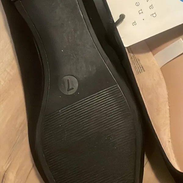 A New Day black ballet flat pointed toe shoes black size 7 - Image 5