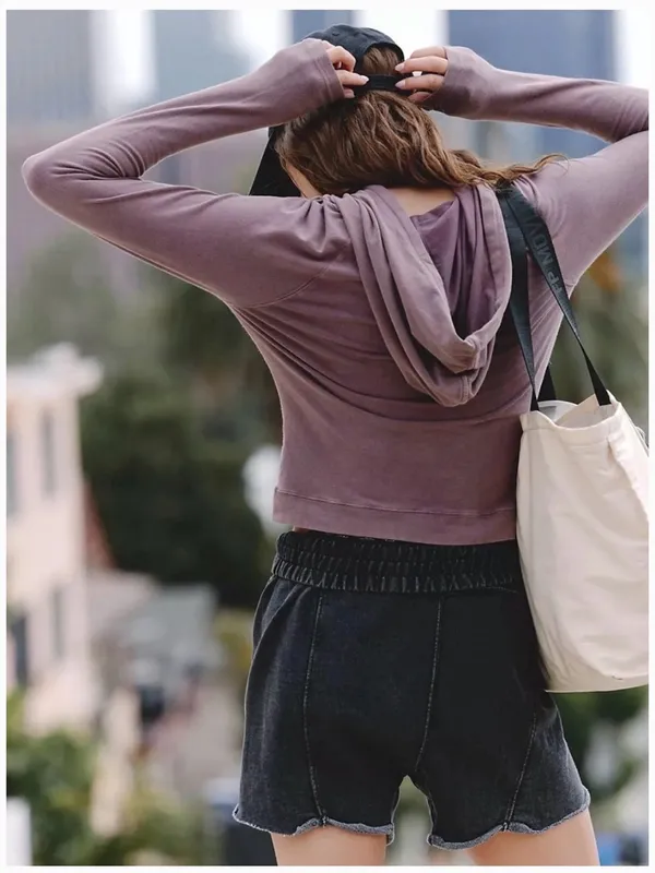 Free People Hot Shot Hooded Long Sleeve - Cocoa - Image 3