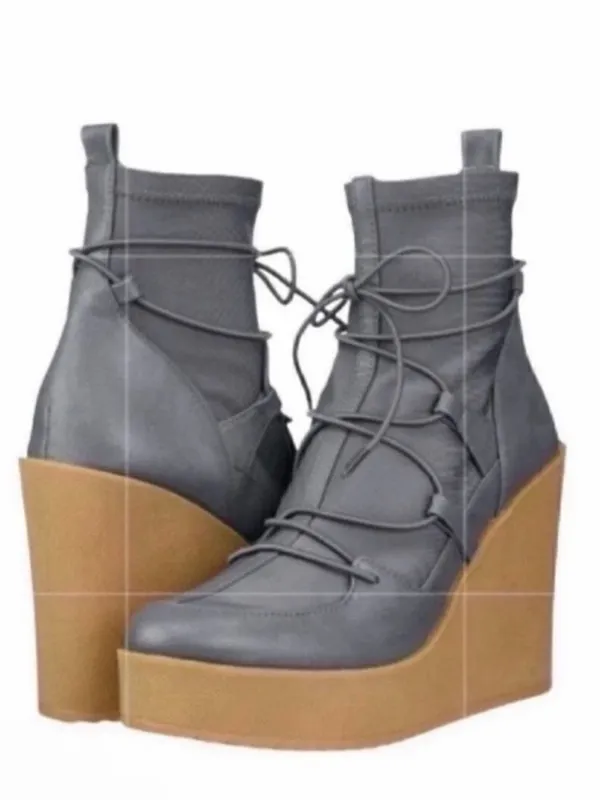 Steve Madden Gray Ankle Sock Bootie size 8M - Image 2