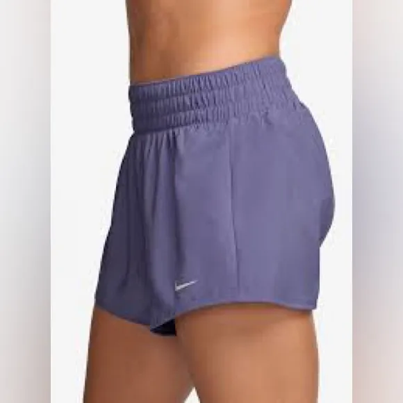 Nike Dri fit one high rise purple shorts‎ women’s size large small athletic - Image 2