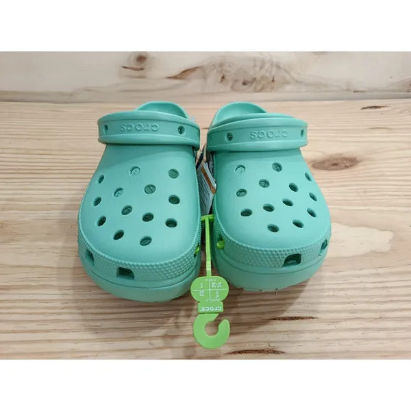 Crocs Classic Platform Clog Mint Green Womens Size 7 Chunky Slip On Shoes - Image 4