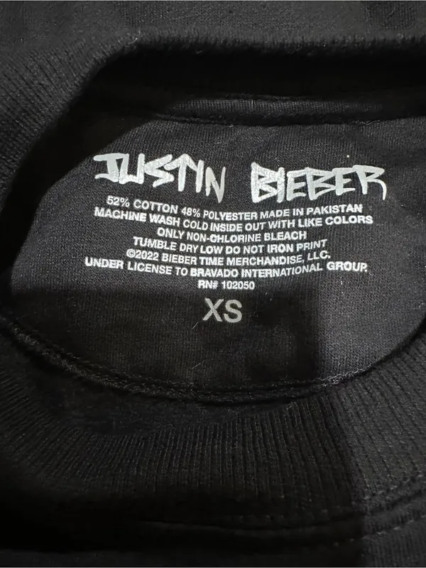 Justin Bieber “Anyone” Official Merchandise Crewneck Sweatshirt – Size XS - Image 11