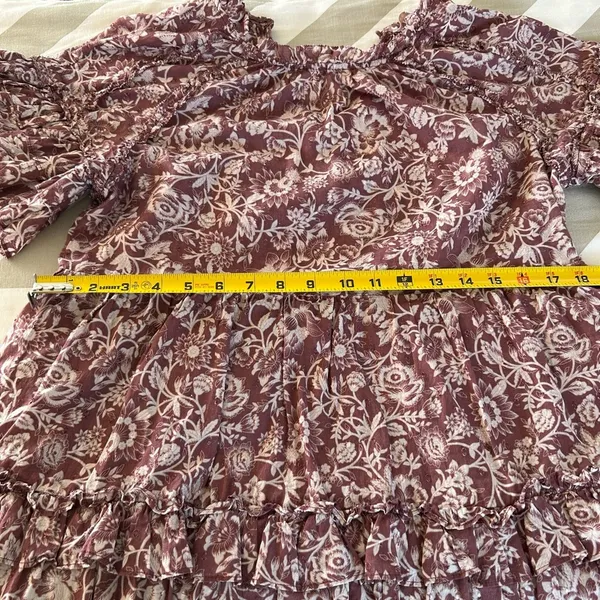 Olivaceous Tiered Puff Sleeve Sundress - Image 6