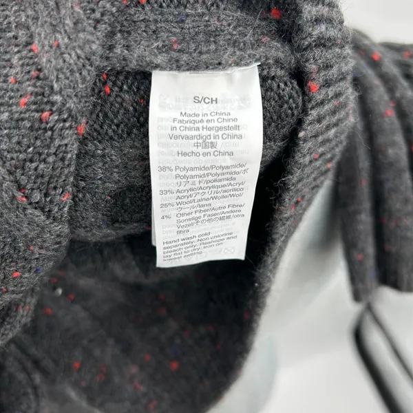 Madewell Donegal Rolled Mock Neck Ribbed Sweater Dress AF500 - Donegal Coal - Image 8