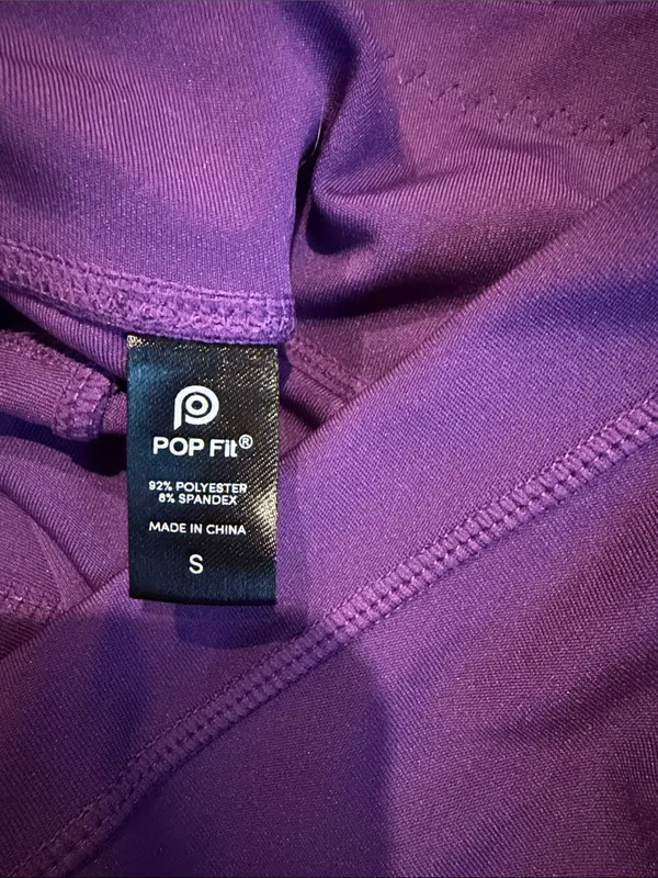 POP FIT cropped purple leggings - Image 4