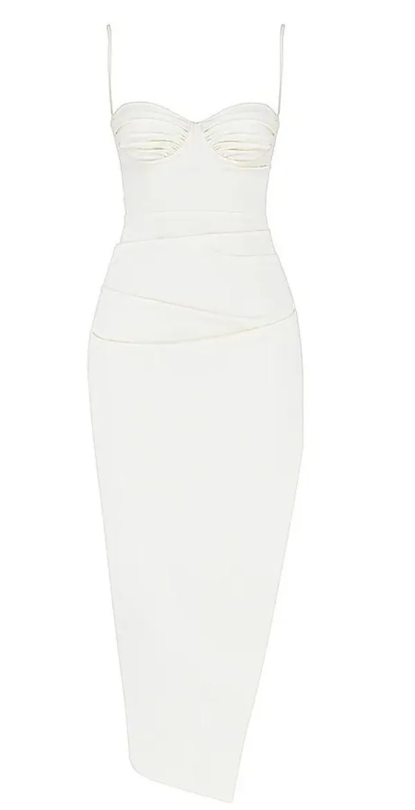 House Of CB 'Flora' Ivory Satin Corset Dress. - Image 5