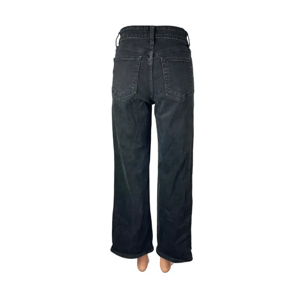 Just Black Denim Womens High Rise Straight Baggy Wide Leg Denim Jeans Pants 26 - Image 4