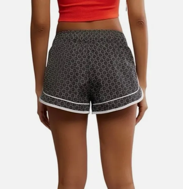 Free People Movement Varsity Blues Printed Shorts in Starburst Geo Black size L NWT - Image 2