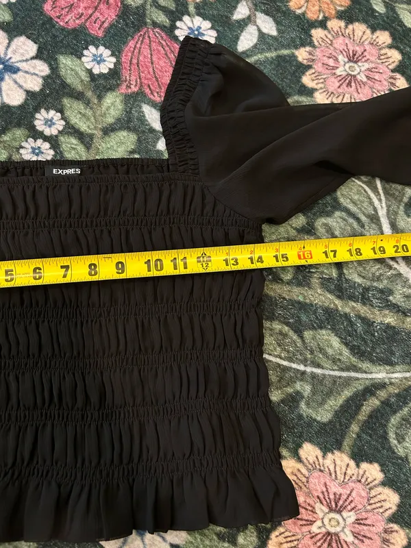 Express sheer puff sleeve top  - Image 6