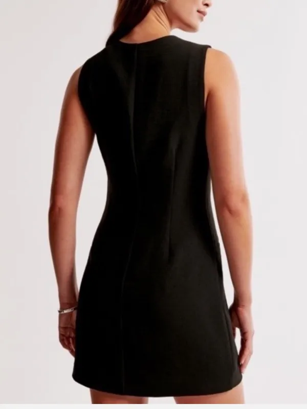 Abercrombie Mara Vest Mini Dress in black NWT S - Image 2