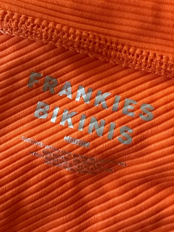 🧡Frankie’s Bikinis Orange Ribbed Bikini Set Two Piece🧡 ~medium - Image 10