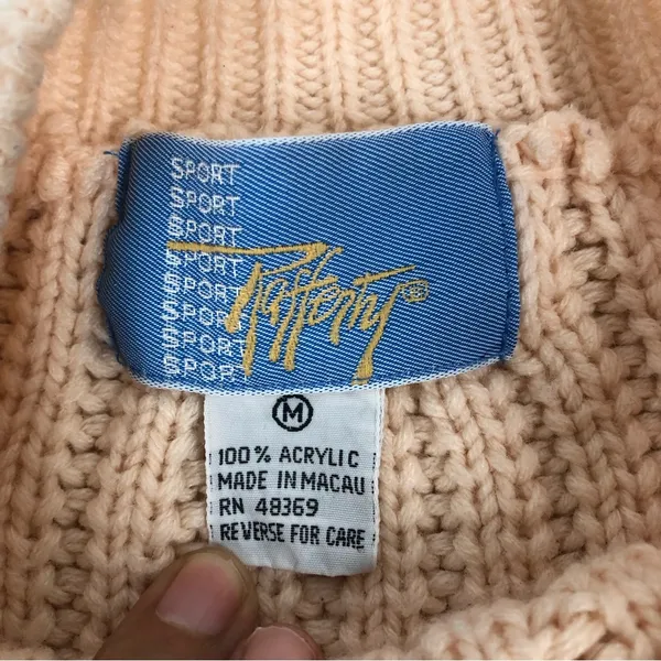 Rafferty sport vintage cropped sweater size medium - Image 6