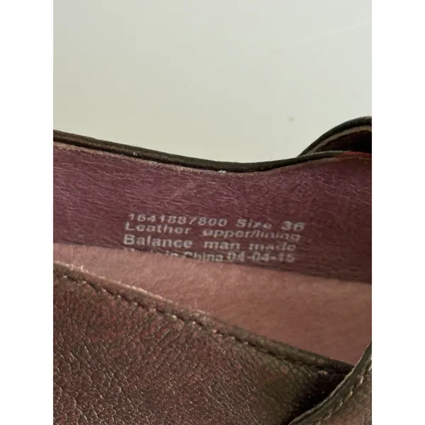 Dansko Womens Adelle Mary Jane Shoes Size 36 6 Burgundy Red Leather Wedge‎ Heels - Image 7