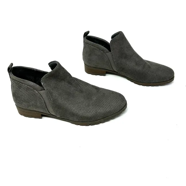 Dr. Scholls Size 7 Bootie Gray Ankle Slip On Closed Toe Comfort Workwear‎ Casual - Image 3