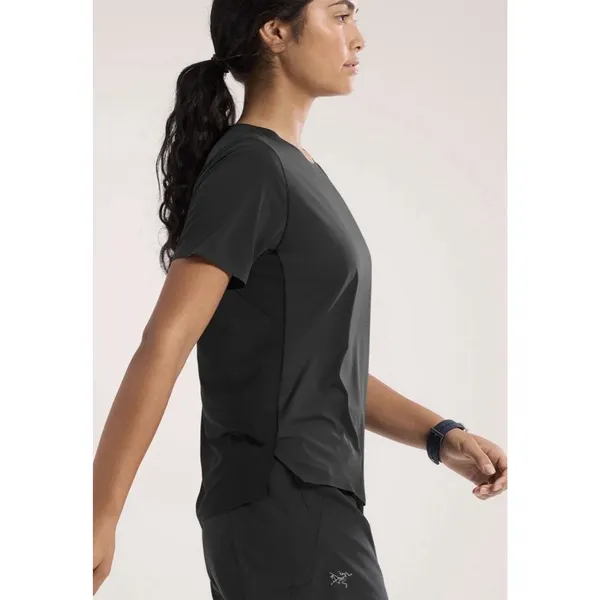 Arc’teryx NORVAN CREW NECK SHIRT SS WOMEN'S - BLACK Size XS Tp - Image 3