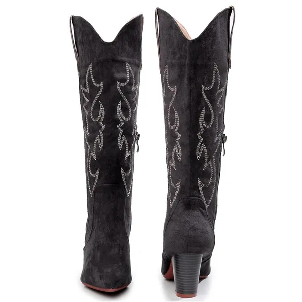 NWT VenusCelia Women’s Knee‎ High Stretchy Fashion Boots – Size 7.5 - Image 4