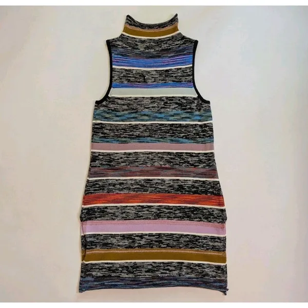 Anthropologie Maeve Stripe Sleeveless Sweater Tunic Sz M Lagenlook Preppy Funky Kitchie - Image 5